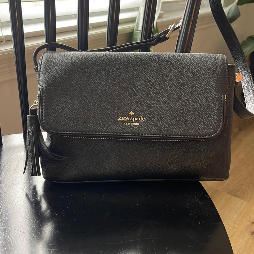 Kate Spade Pebbled Leather Fold Over Crossbody